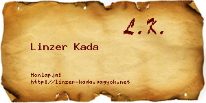 Linzer Kada névjegykártya